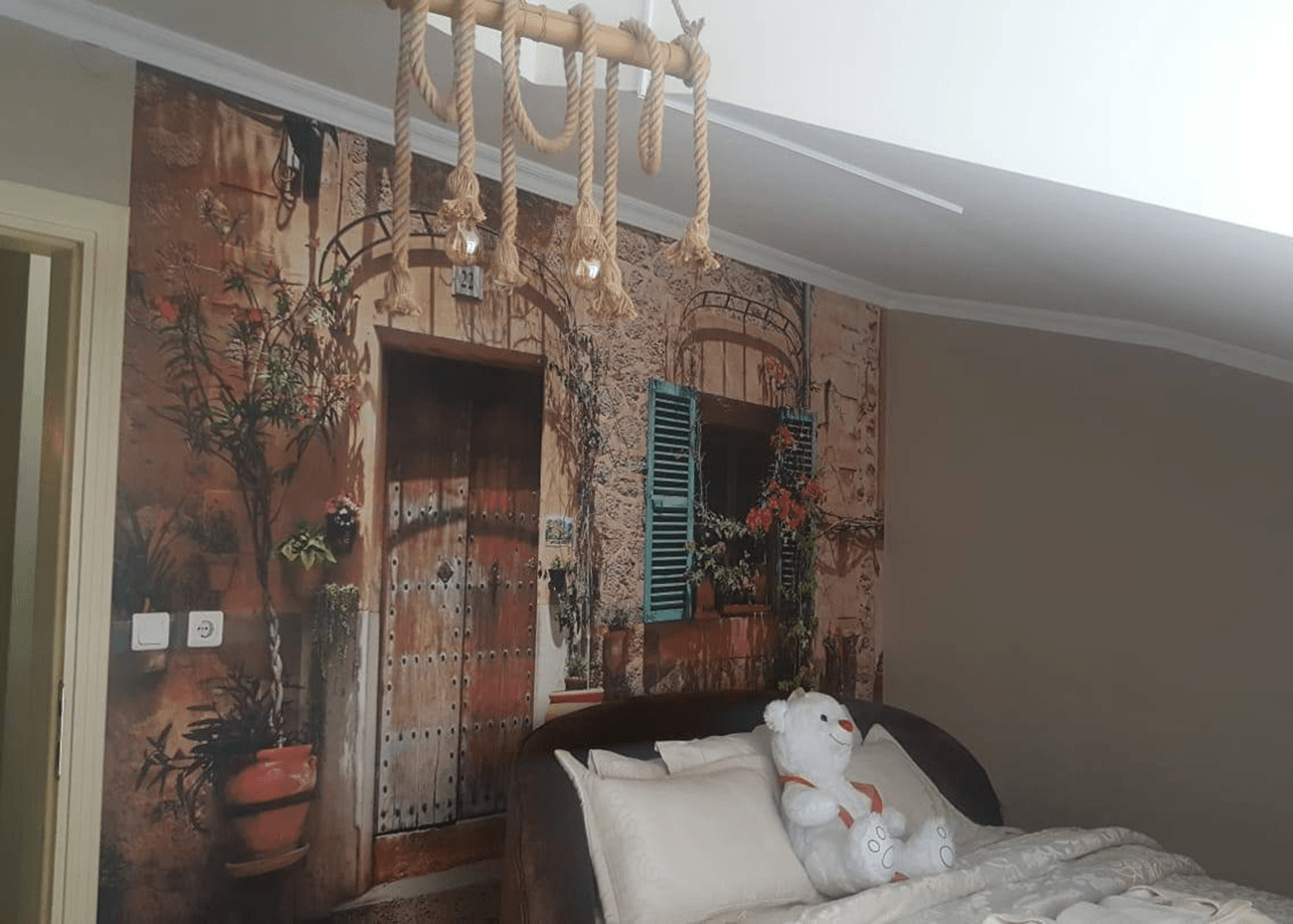 Papel pintado del dormitorio